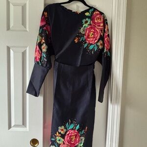 Floral Navy Women's Top